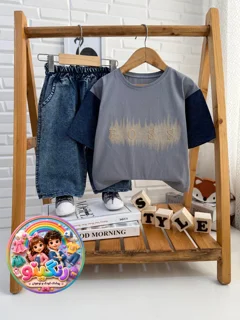 👕 ست تیشرت و شلوارک، طرح BOSS 🩳