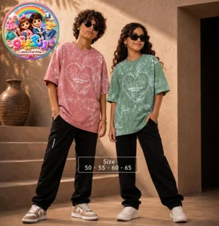 👕تیشرت چاپ درجه یک نگین‌دار قلب💖