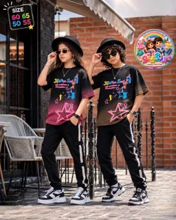 👕 تیشرت ستاره‌ای مشکی 🌟
